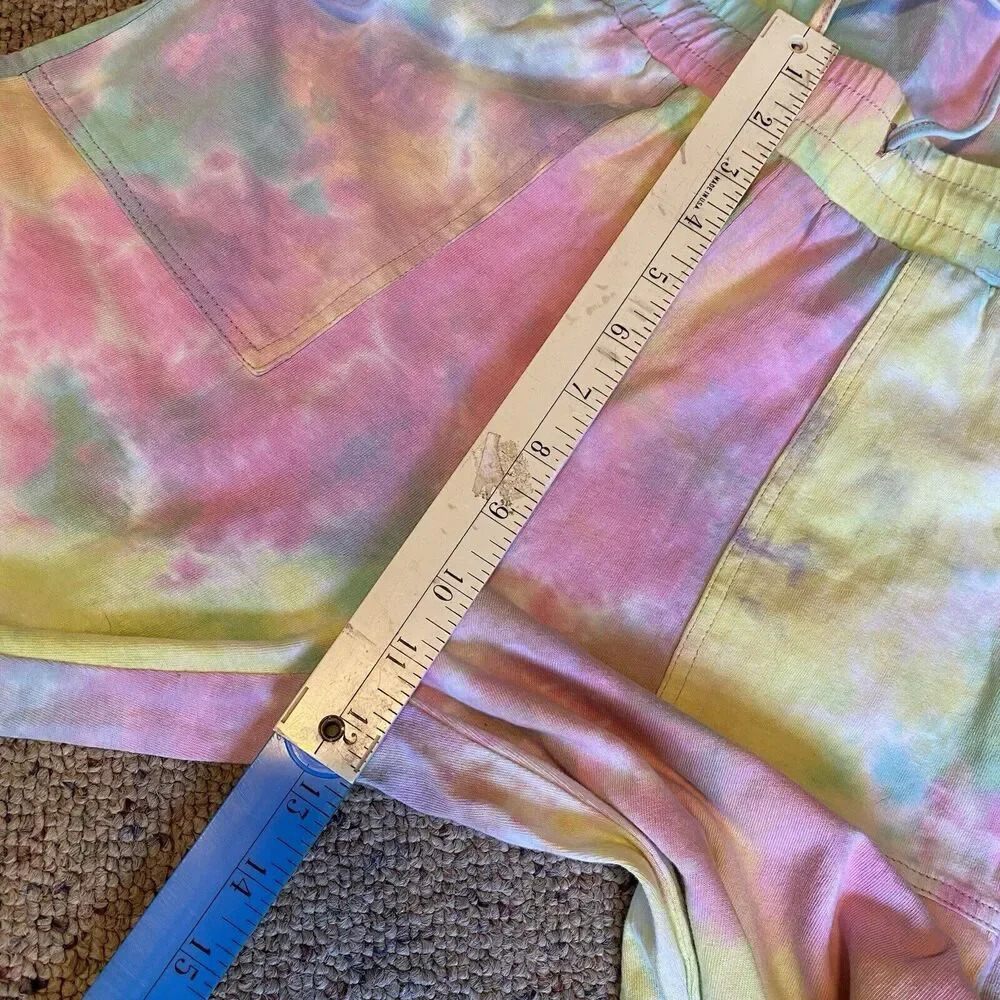 Y2K 1Piece Joggers Jumpsuit Women S Babydoll Tie Dye Boho Stretch Comfort Pocket - Picture 3 of 10
